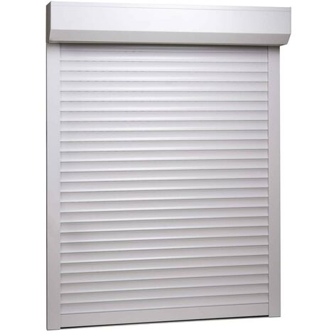 Hommoo Roller Shutter Aluminium 140x150 cm White