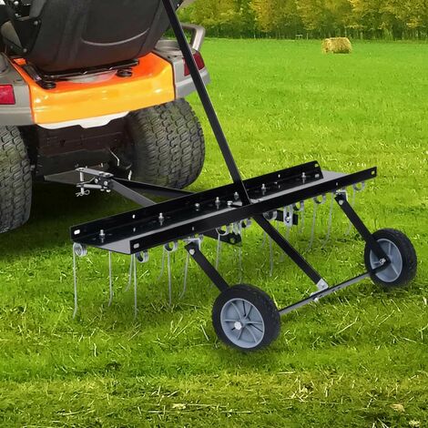 Remorque Balayeuse de jardin 95 cm pour tracteur tondeuse autoportée -  Feuilles et pelouses