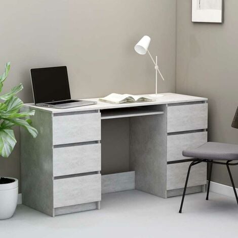 Stella trading office lux, grigio-scrivania grande superficie di lavoro-set  com