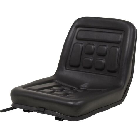 Hommoo Siege de tracteur universel Noir HDV04452