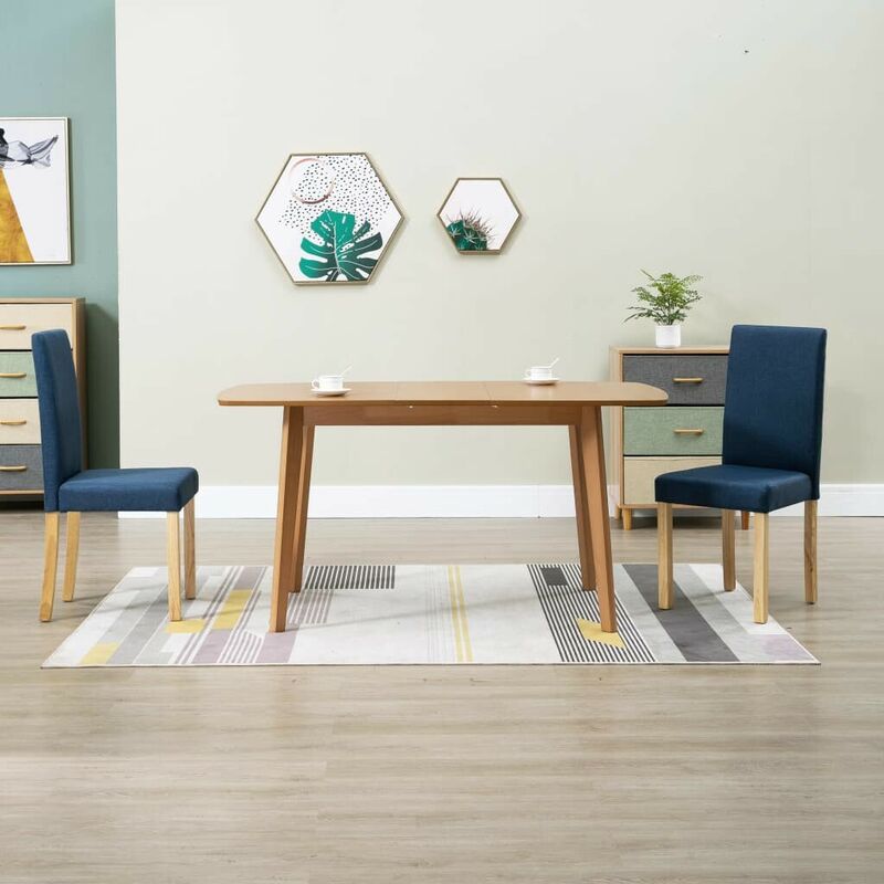 

Sillas de comedor 2 unidades tela azul - Hommoo