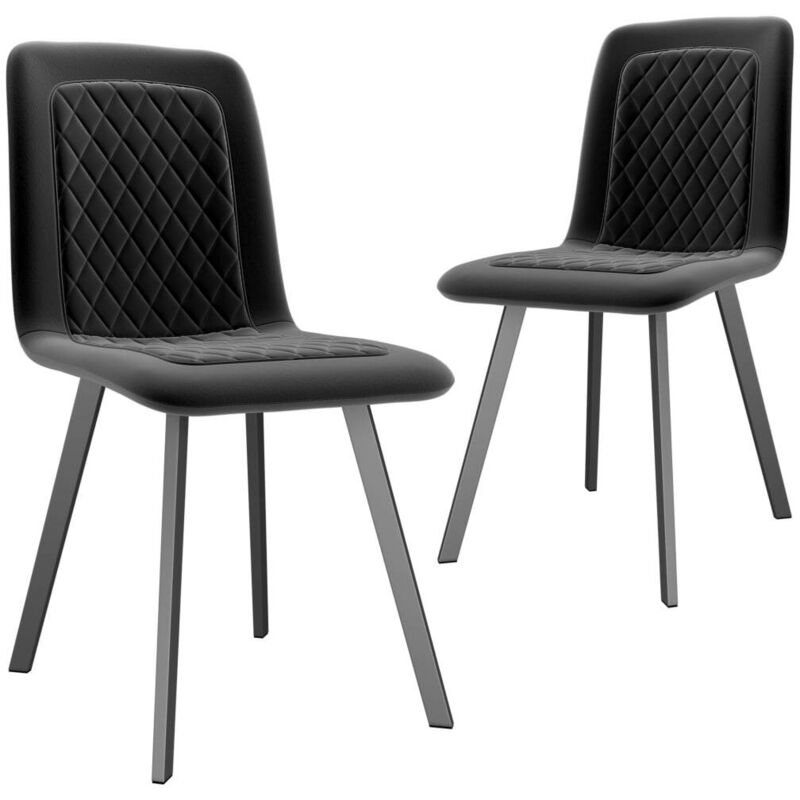 

Hommoo Sillas de comedor 2 unidades terciopelo negro
