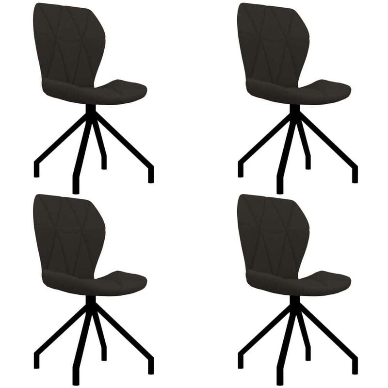 

Sillas de comedor 4 unidades cuero sintético marrón - Hommoo