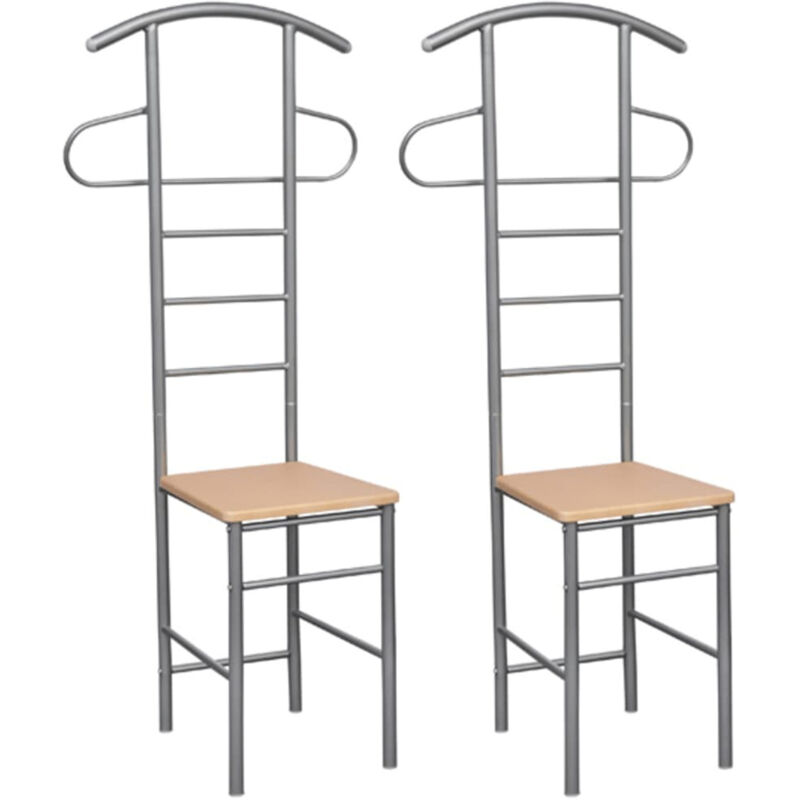 

Sillas galán de noche de metal 2 unidades - Hommoo