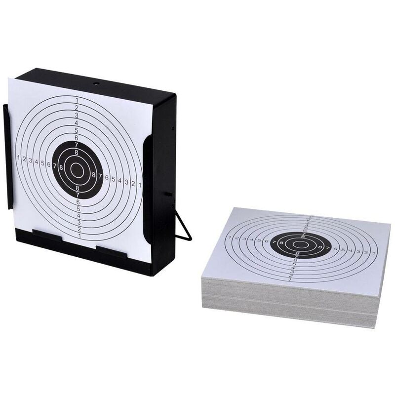 

Soporte cuandrado para blancos de tiro + 100 dianas de 14 cm - Hommoo
