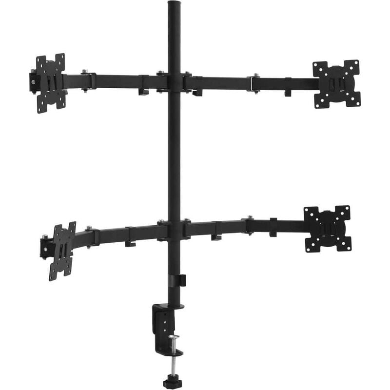 

Soporte de monitor para escritorio con 4 brazos 13'-27' - Hommoo