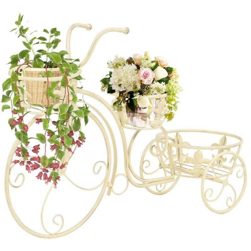 

Hommoo Soporte de plantas con forma de bicicleta metal estilo vintage
