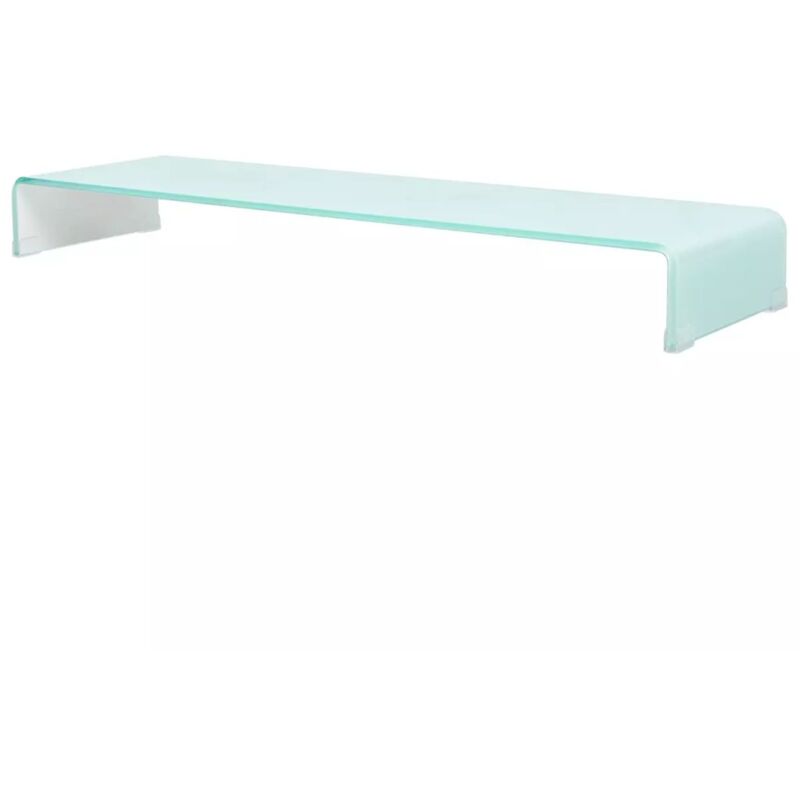 

Soporte para TV/Elevador monitor cristal blanco 110x30x13 cm - Hommoo