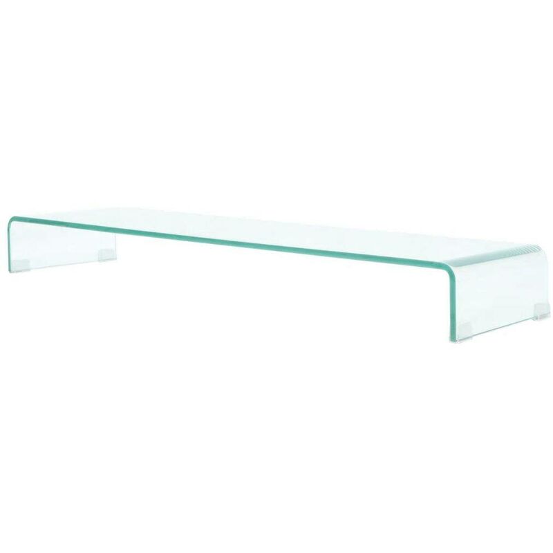 

Soporte para TV/Elevador monitor cristal claro 110x30x13 cm - Hommoo
