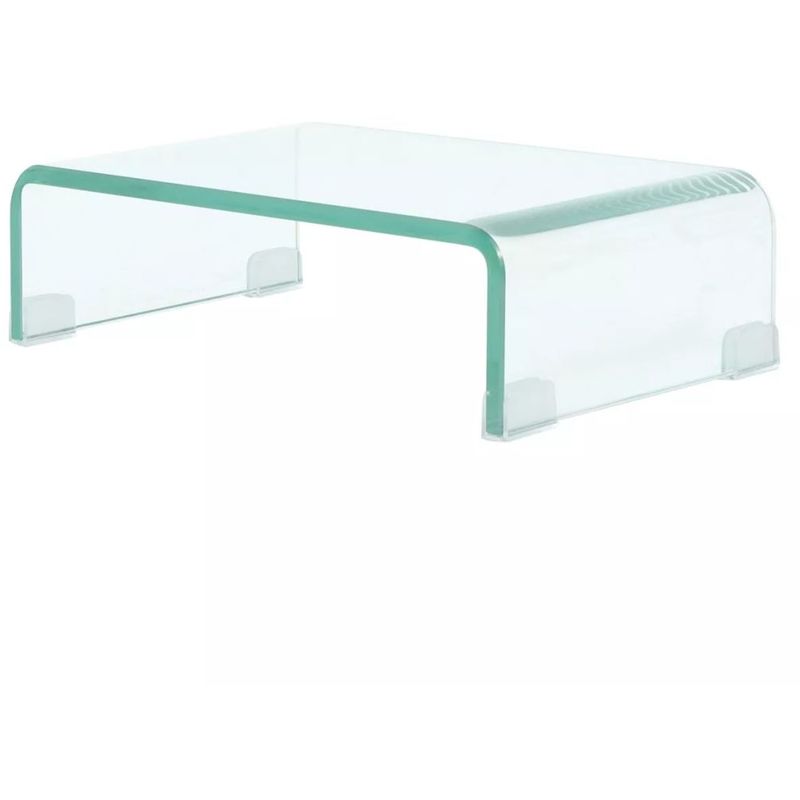 

Soporte para TV/Elevador monitor cristal claro 40x25x11 cm - Hommoo