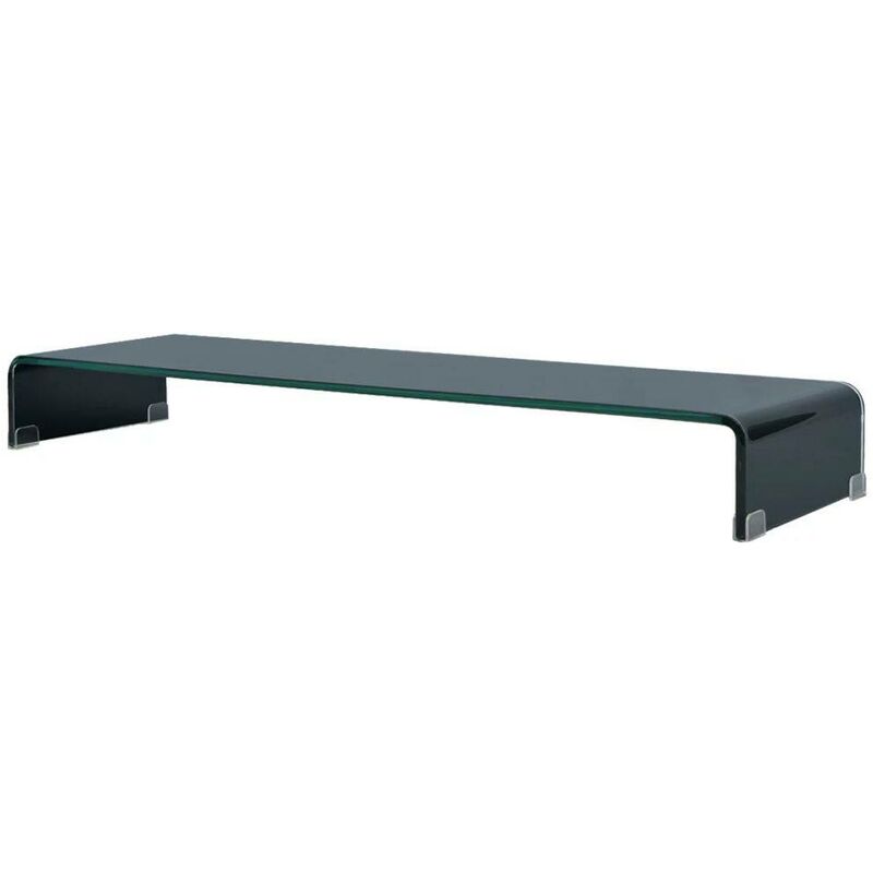 

Soporte para TV/Elevador monitor cristal negro 120x30x13 cm - Hommoo