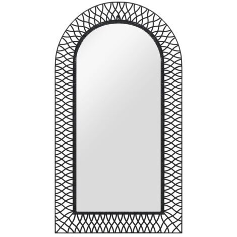 Hommoo SpeccHommooo da Parete ad Arco 60x110 cm Nero VD11435