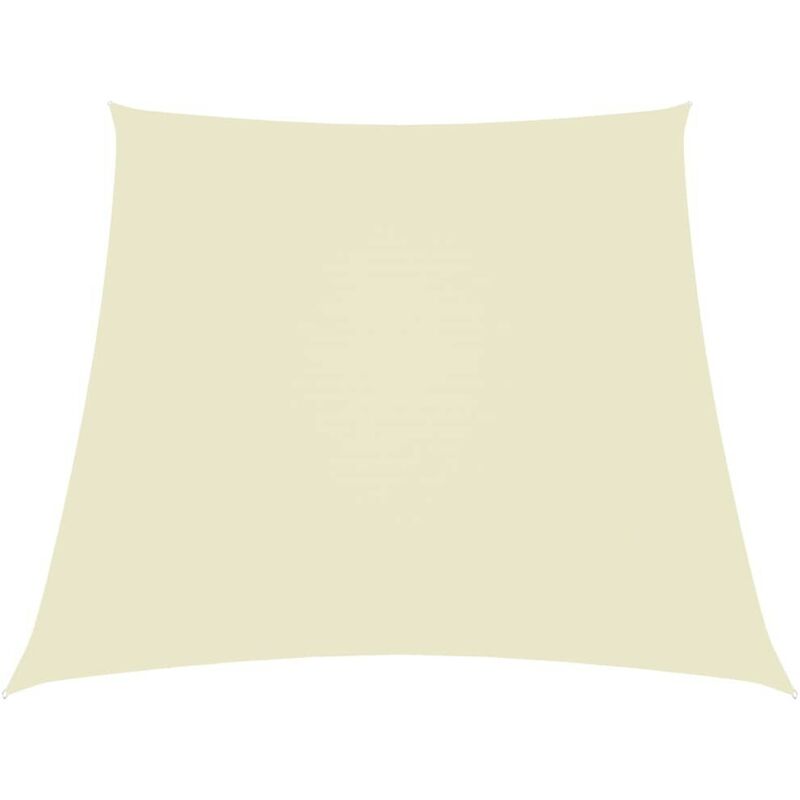 Hommoo - Sunshade Sail Oxford Fabric Trapezium 3/4x3 m Cream