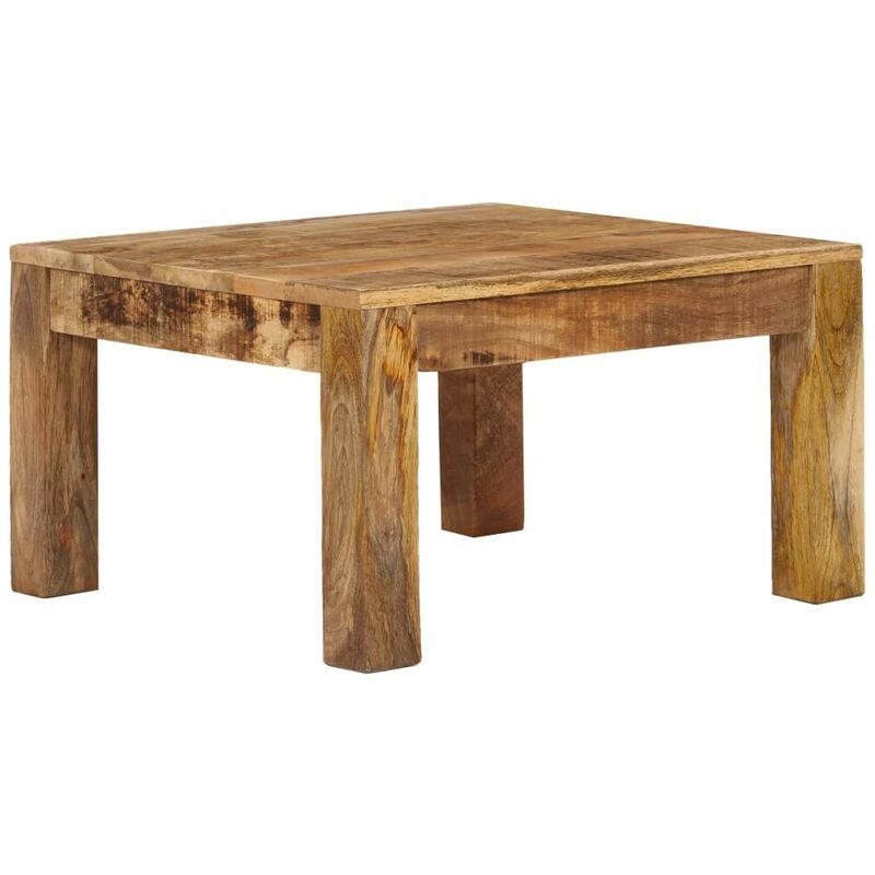 Hommoo - Table basse 60 x 60 x 35 cm Bois de manguier massif HDV12625