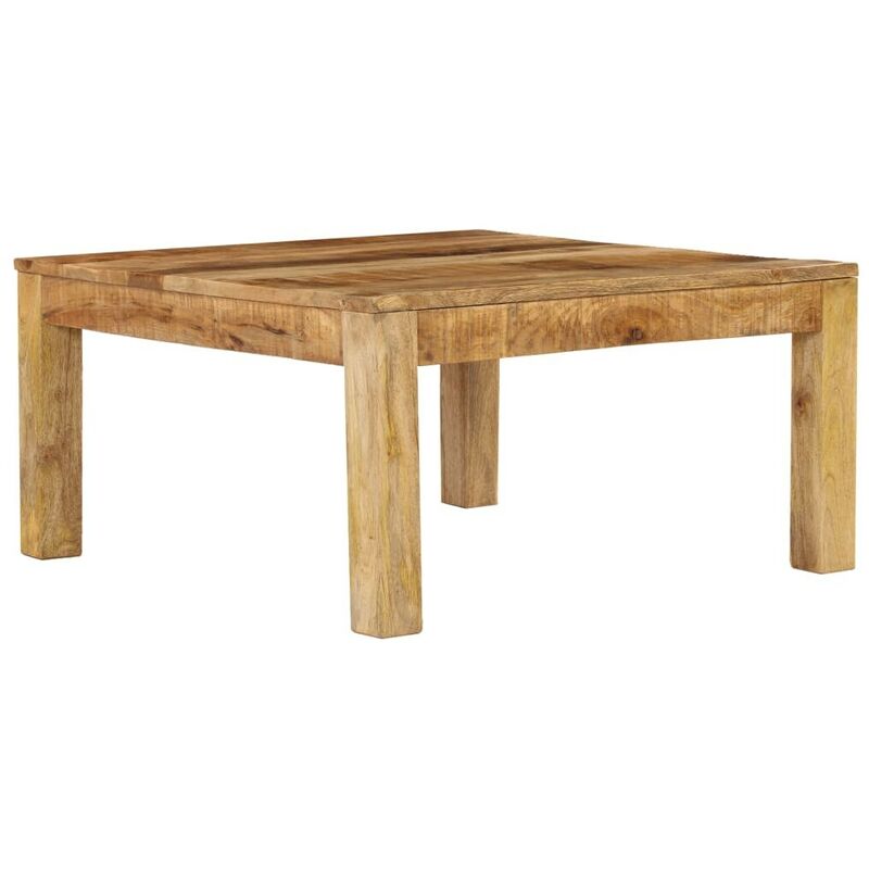 Hommoo - Table basse 80x80x40 cm Bois de manguier massif HDV12626