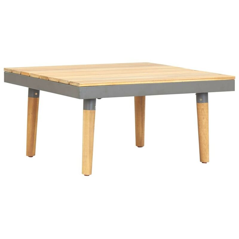 Table basse de jardin 60x60x31,5 cm Bois solide d'acacia HDV30004 - Hommoo