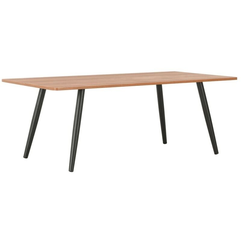 Hommoo - Table basse Noir et marron 120x60x46 cm HDV07571