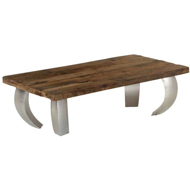 Hommoo - Table basse Opium Bois de recuperation et acier 110x60x35 cm HDV12227