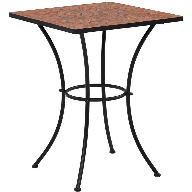 Table de bistro mosaïque Terre cuite 60 cm/Ceramique HDV30067 - Hommoo