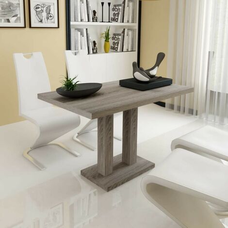 Hommoo Table de salle a manger MDF Aspect de chene HDV08680
