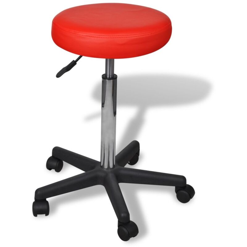 

Hommoo Taburete de oficina rojo