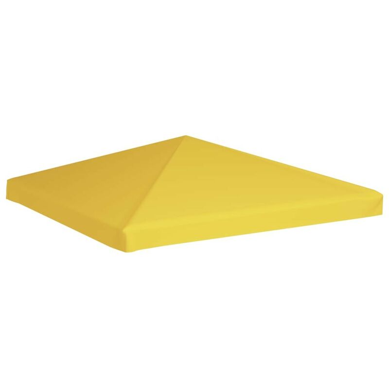 Toile de toit de belvedere 270 g/m² 3x3 m Jaune - Hommoo