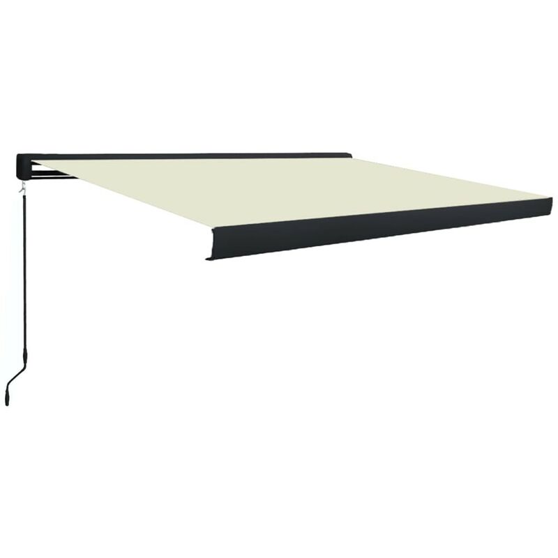 

Toldo de carrete manual color crema 400x300 cm - Hommoo
