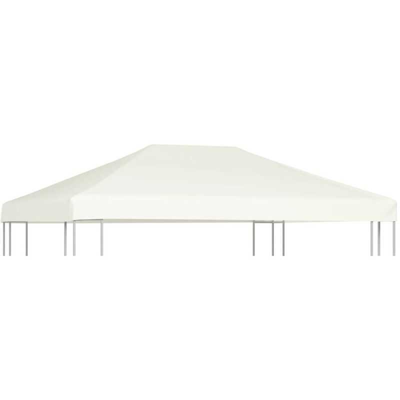 

Toldo de cenador 310 g/m2 4x3 m blanco crema - Hommoo