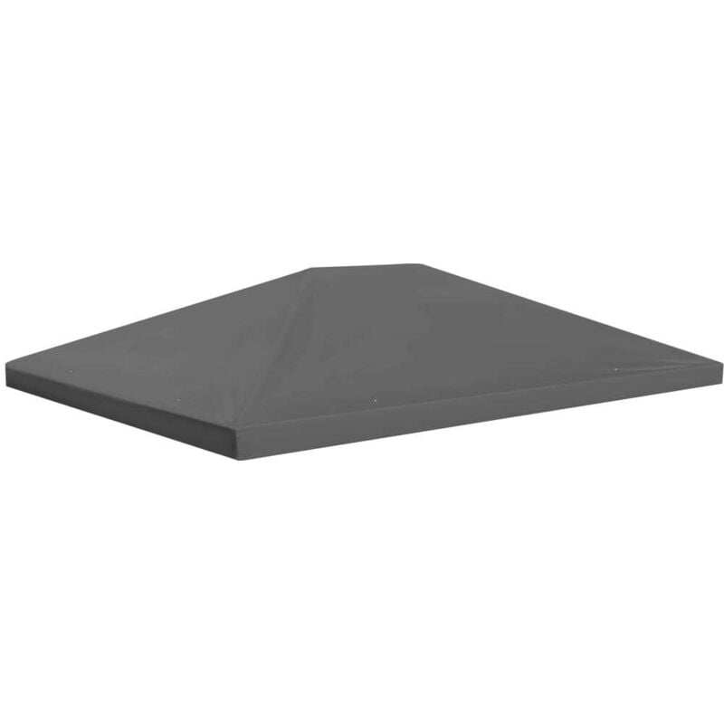 

Toldo de cenador 310 g/m2 4x3 m gris - Hommoo