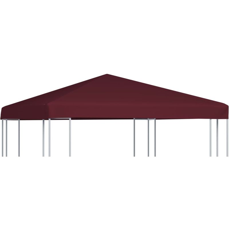 

Toldo de cenador burdeos 310 g/m2 3x3 m - Hommoo