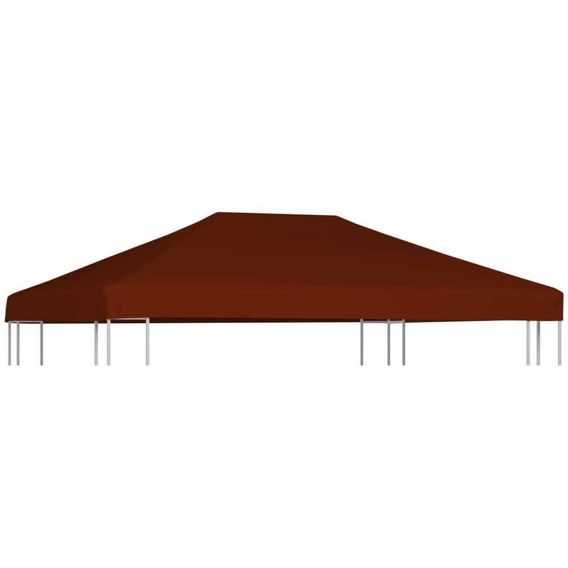 

Toldo de cenador terracota 310 g/m2 3x4 m - Hommoo