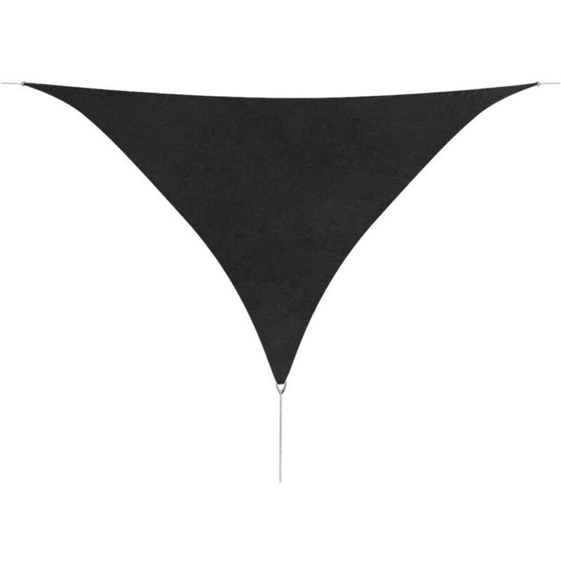 

Toldo de vela triangular de tela oxford 5x5x5 m antracita - Hommoo