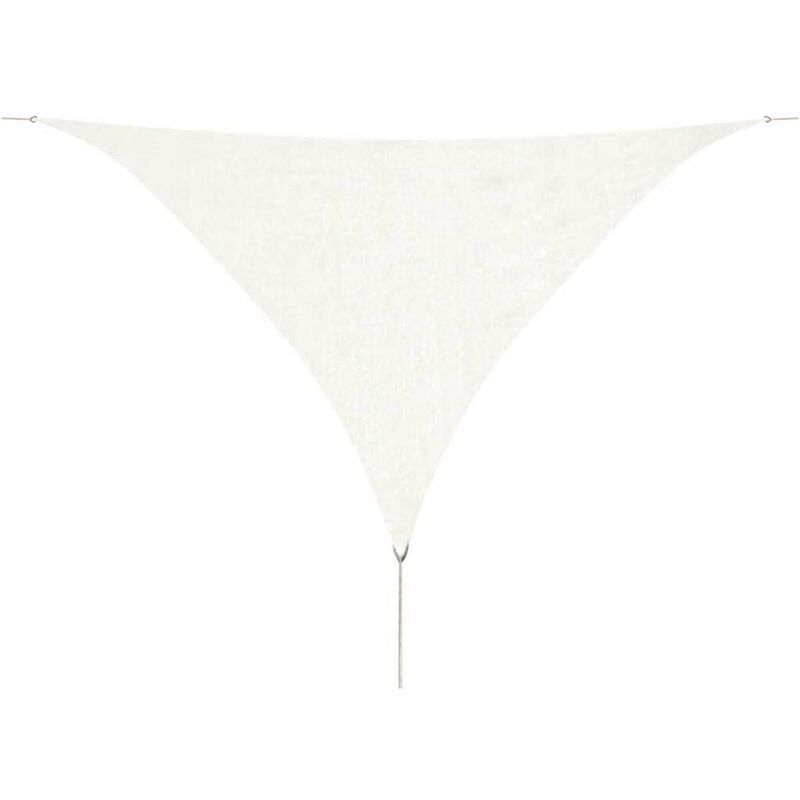 

Toldo de vela triangular HDPE 3,6x3,6x3,6 m blanco - Hommoo