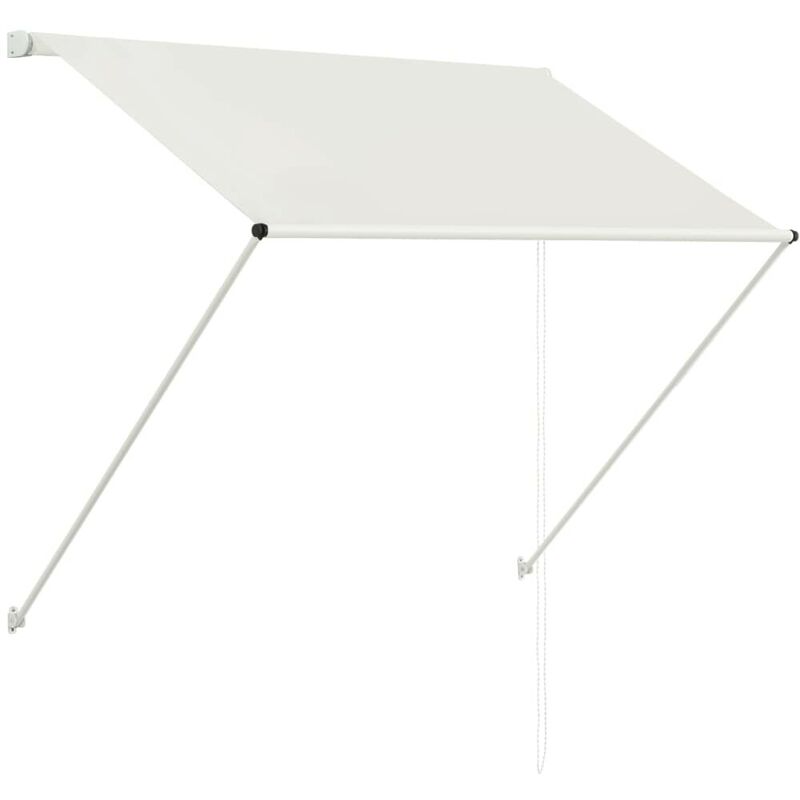

Toldo retráctil 150x150 cm crema - Hommoo