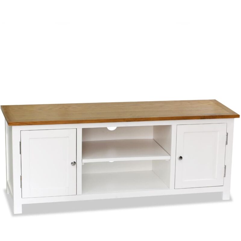 TV-Schrank 120 x 35 x 48 cm Massivholz Eiche VD12974 - Hommoo