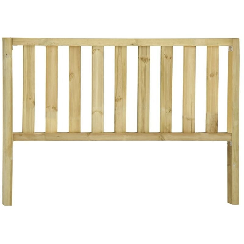 

Valla de jardín con 2 postes madera pino impregnada 170x80 cm - Hommoo