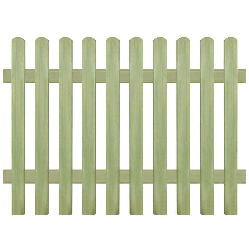 

Valla de madera de pino impregnada 170x120 cm 6/9 cm - Hommoo