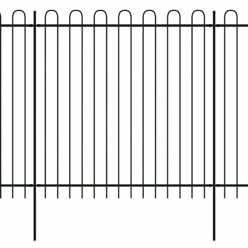 

Hommoo Valla de seguridad estacada con puntas de aro acero 600x200 cm