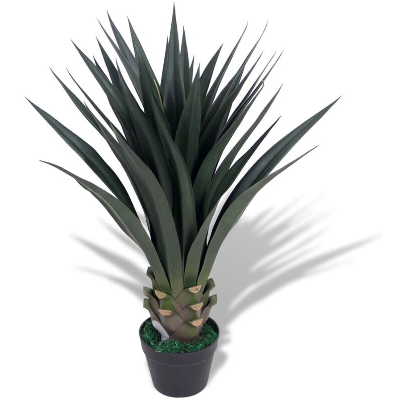 Image of Hommoo Yucca Pianta Artificiale con Vaso 90 cm Verde VD10109