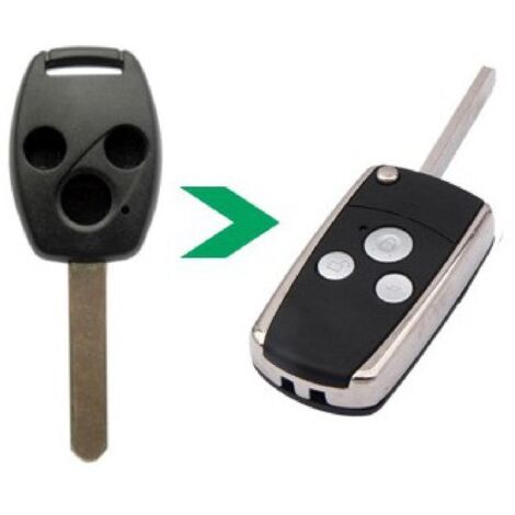 HON320 - Coque et lame compatible avec Honda 3 boutons
