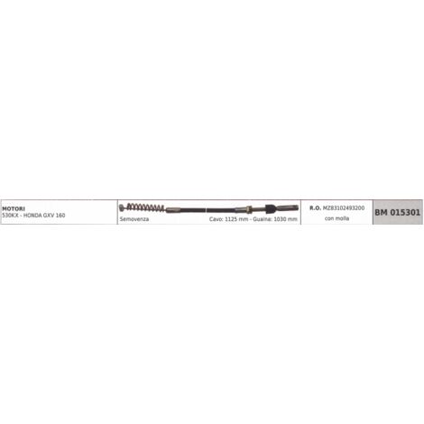 HONDA câble tondeuse 530 KX - GXV 160 câble 1125mm gaine 1030mm