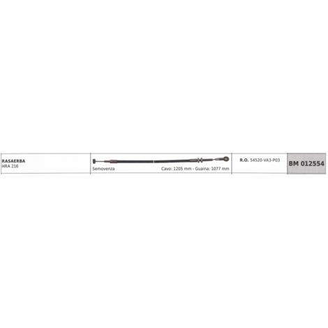 HONDA tondeuse autotractée câble HRA 216 câble 1205 mm gaine 1077 mm
