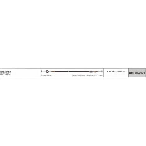 HONDA tondeuse HR 194-214 câble frein moteur 1650 mm gaine 1375 mm