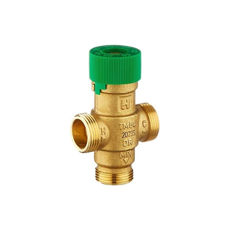 2E/TM 50-1 robinet pour mélangeur thermostatique acs 30.60ºC sans filetage raccords mâle 3/4'' TM50-1/2E - Honeywell