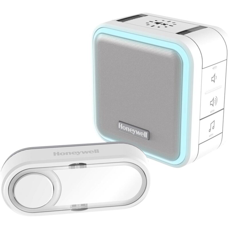 Honeywell - Set complet pour Carillon sans fil DC515S 150 m blanc, gris Y081291