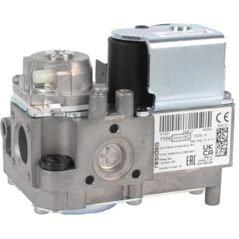 Honeywell – Bloc vanne gaz VK 4105 C 1009 – Électrovanne 230V – Filetage 1/2'' pour chaudières et appareils de cuisson – Contrôle multifonctionnel