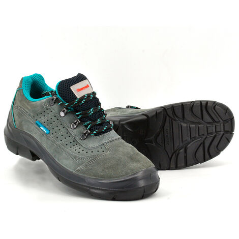 Honeywell – Chaussures de sécurité Bacou Acanto S1P HI CI SRC – Cuir perforé – Semelle anti-perforation et anti-dérapante – Taille 44