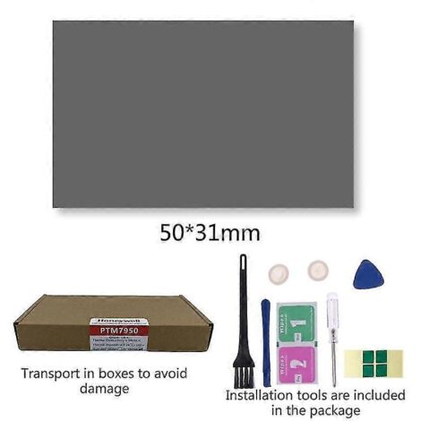 Honeywell - Coussinet thermique, pâte thermique en silicone à changement de phase pour ordinateur portable, pâte pour processeur et carte graphique 0-A-