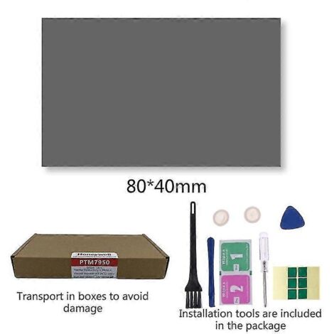 Honeywell - Coussinet thermique, pâte thermique en silicone à changement de phase pour ordinateur portable, pâte thermique pour processeur et carte graphique 0-C-