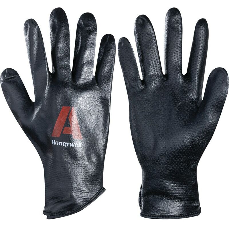 Deep TRIL1 Fully Coated Black Gloves - Size 8 - Black - Honeywell